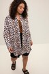 Long Sleeve Leopard Print Tunic Blouse