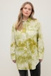 Hemdbluse, oversized, Hemdkragen, Langarm, Batik
