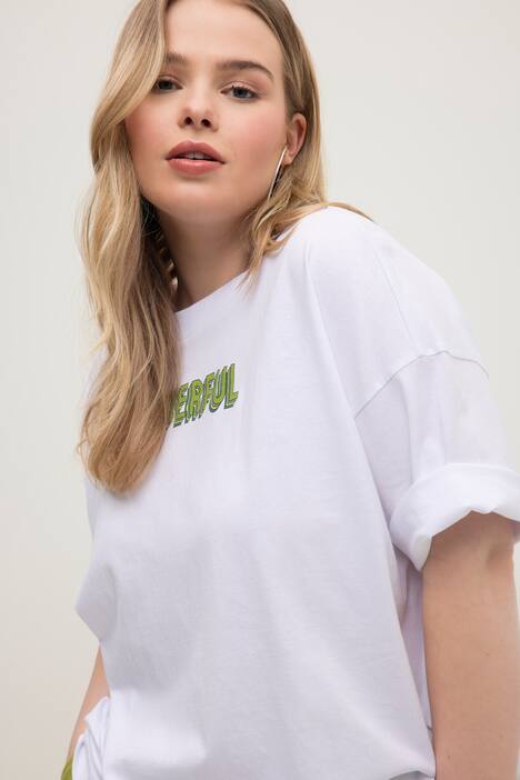 T-Shirt, oversized, Rundhals, Halbarm, Print