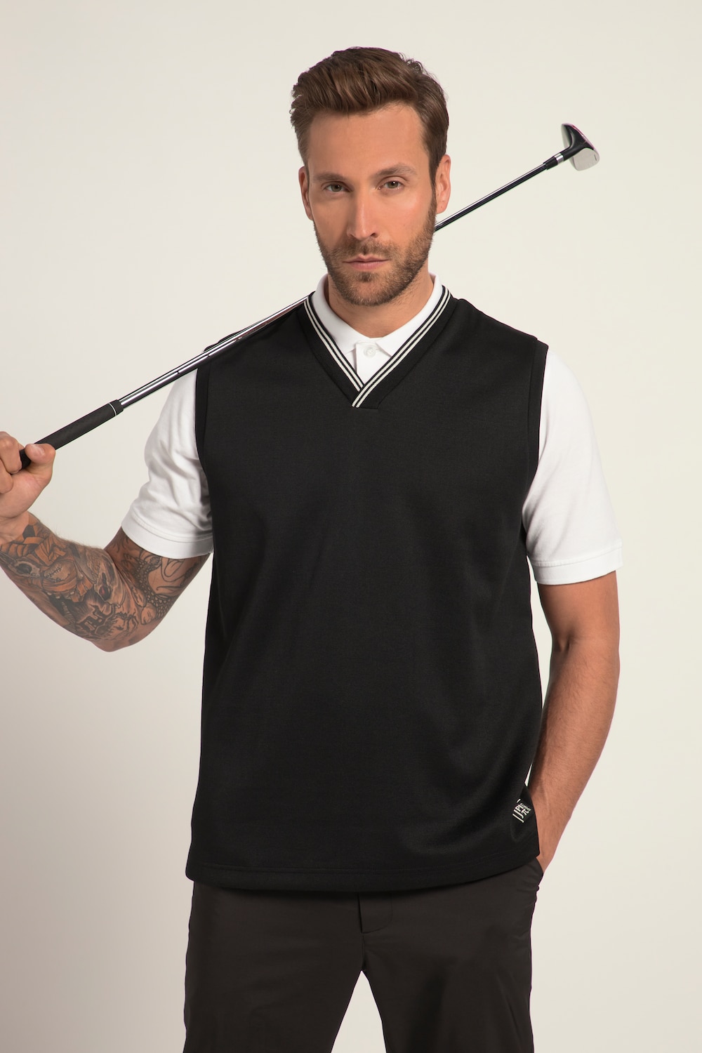grandes tailles gilet de golf jay-pi flexnamic®, femmes, noir, taille: 4xl, polyester/coton, jay-pi