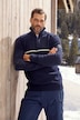 Pull camionneur en maille JAY-PI, collection Skiwear - col montant et fermeture à glissière