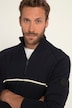 Pull camionneur en maille JAY-PI, collection Skiwear - col montant et fermeture à glissière
