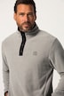 Pull camionneur en polaire JAY-PI, collection Skiwear. Col montant avec une patte de boutonnage.