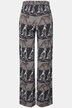 Mixed Print Leopard Graphic Stretch Knit Pants