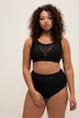 Bikini-Slip, High Waist, Panty Style, Mesh-Einsatz