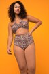 Bikini slip, hoge taille, bloemenprint