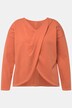 yoga shirt, aangerimpeld, v-hals, lange mouwen, biologisch katoen
