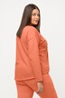yoga shirt, aangerimpeld, v-hals, lange mouwen, biologisch katoen