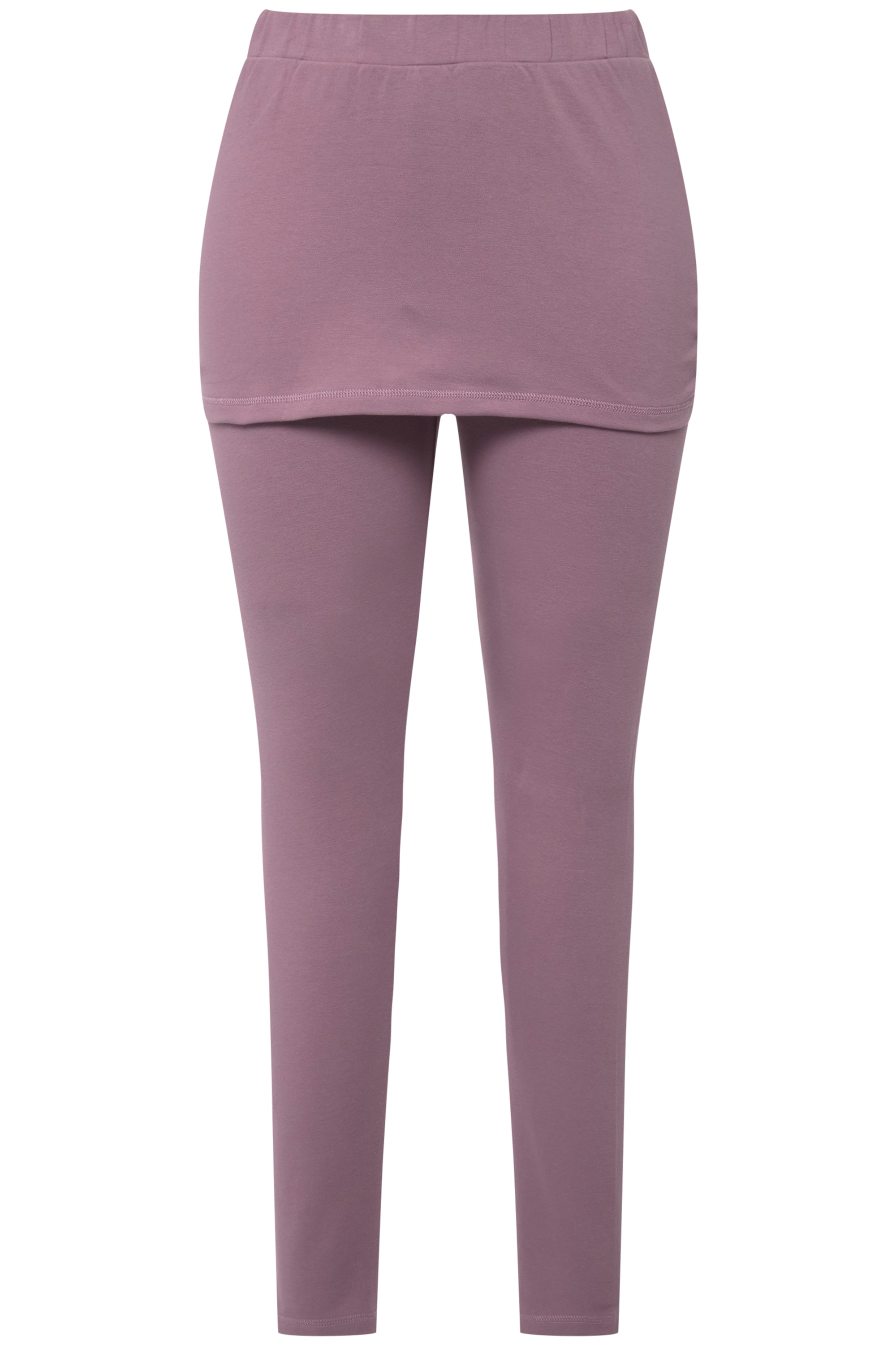 Ulla Popken Damen große Größen Yoga Leggings mit Rock Slim Biobaumwolle 818038