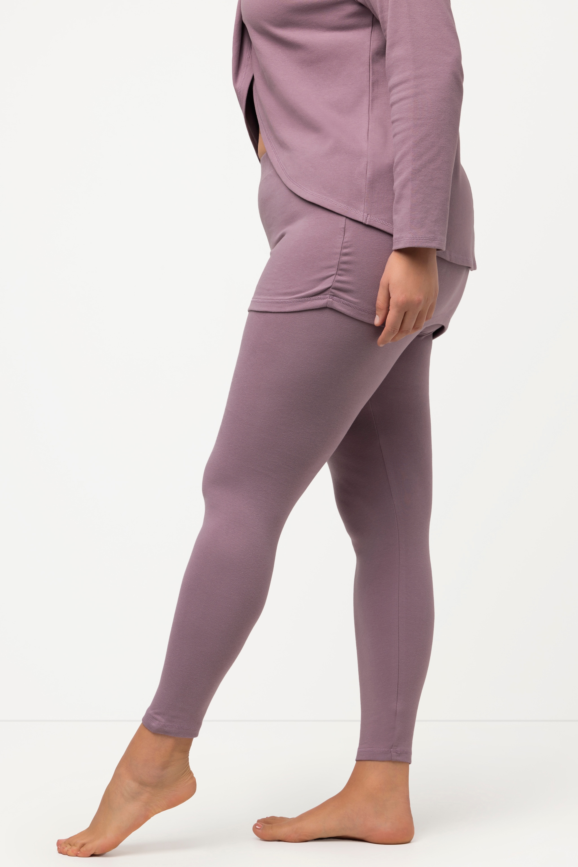 Ulla Popken Damen große Größen Yoga Leggings mit Rock Slim Biobaumwolle 818038