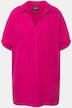 Bluse, hørmix, oversized, skjortekrave, halværmer