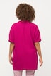Bluse, hørmix, oversized, skjortekrave, halværmer
