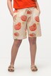 Bermudy, cieniowany dżersej, koralowce, bio-bawełna