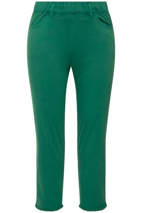 7/8 bengalínové kalhoty Sienna, roztřepený lem, úzké nohavice