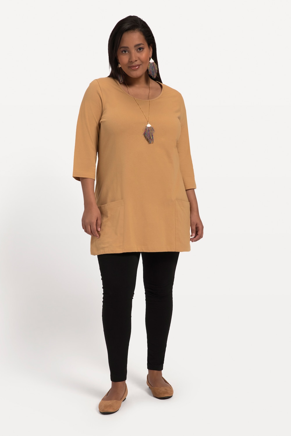 Große Größen Longshirt, Damen, rosa, Größe: 58/60, Baumwolle, Ulla Popken