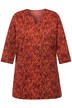 Tričko, potisk, tunikový výstřih, 3/4 rukávy