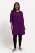 Longshirt, A-Line, Empirenaht, Keyhole am Rundhals, 3/4-Arm