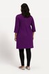 Longshirt, A-Line, Empirenaht, Keyhole am Rundhals, 3/4-Arm