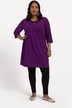 Longshirt, A-Line, Empirenaht, Keyhole am Rundhals, 3/4-Arm