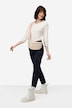 7/8 Slim Pants Slim Fit Fringe Hem Recycled Polyester