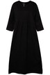 Šaty, empírový šev, kapsy, tunikový výstřih, 3/4 rukávy