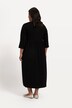 Notch Neck Empire Knit Pocket A-line Swing Dress
