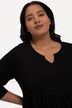 Notch Neck Empire Knit Pocket A-line Swing Dress