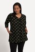 Graphic Print Zipper Pocket Swing Tunic