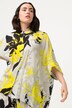 Climbing Leaves Print Oversized Blouse