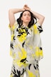Climbing Leaves Print Oversized Blouse