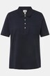 Koszulka polo, ażurowe romby, kołnierzyk polo, krótki rękaw