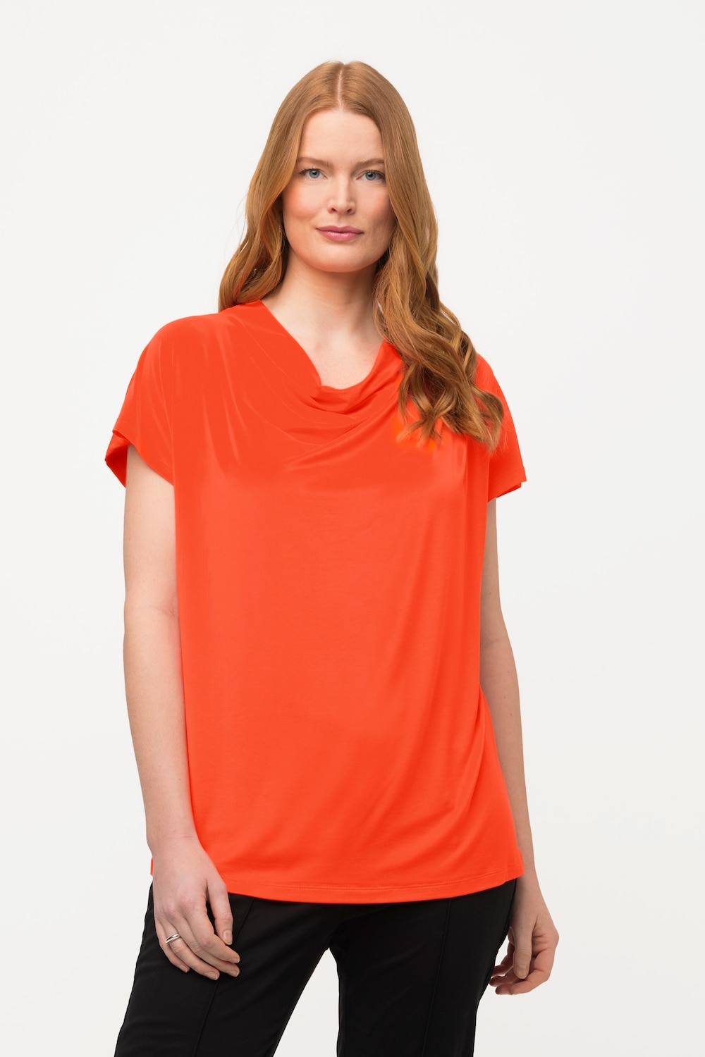 Thumbnail - Große Größen T-Shirt, Damen, orange, Größe: 46/48, Synthetische Fasern, Ulla Popken
