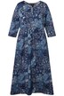 Šaty, pačvork potisk, empírový šev, kulatý výstřih, 3/4 rukávy
