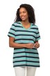 Tričko, proužky, Classic, výstřih do V, krátké rukávy