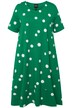 Midi šaty, puntíky, A střih, kapsy, kulatý výstřih, krátké rukávy