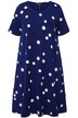 Midi šaty, puntíky, A střih, kapsy, kulatý výstřih, krátké rukávy