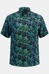 Overhemd, korte mouwen, bloemenprint, button-down kraag, Cubaanse fit