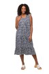 Žerzejové šaty, vzorované, A střih, výstřih do V, bez rukávů