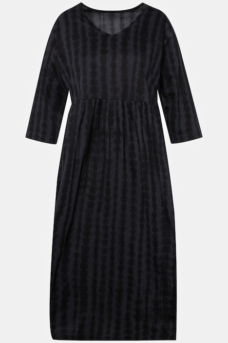 Tie Dye Empire Knit V-Neck Pocket A-line Dress | Maxi Dresses | Dresses