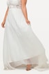 Sheer Lace Bodice Wedding Dress with Train