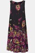 Sukienka midi, wzór paisley, krój trapezowy, okrągły dekolt, bez rękawów