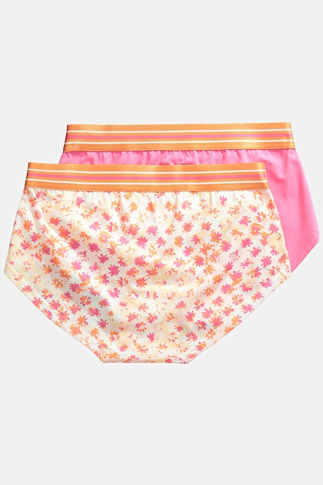2 Pack Panties - Floral, Boyfriend Panties