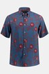 Hemd, Halbarm, floraler Print, Buttondown-Kragen, Cuba-Fit