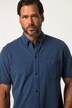 Chemise en maille piquée, à manches courtes. Col à pointes boutonnées. Coupe Modern Fit et style vintage.