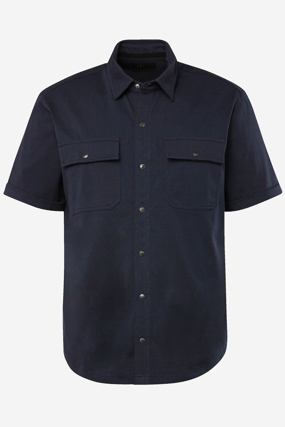 Jersey overhemd, korte mouwen, kentkraag, modern fit