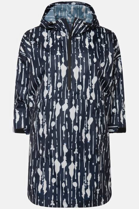 Kinder-Funktions-Regencape, Unisex, Raindrop Print, Kapuze