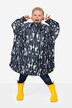 Kinder-Funktions-Regencape, Unisex, Raindrop Print, Kapuze