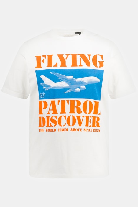 T-Shirt, Halbarm, Flying Patrol Print, Rundhals