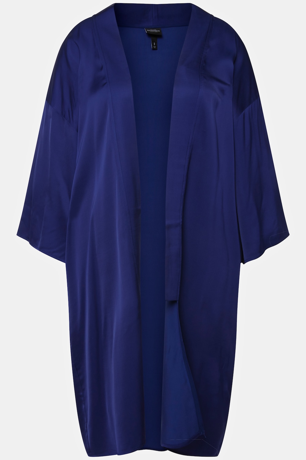Stora storlekar Kimono, Dam, blå, storlek: 2=50-56, Viskos, Ulla Popken