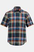 Koszula w kratę, rękaw 1/2, nowoczesny krój, kołnierzyk kent